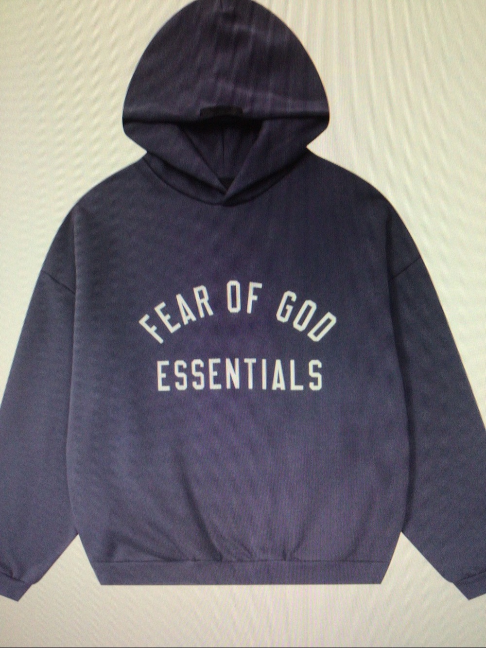 Fear of God Essentials Navy Pullover Hoodie